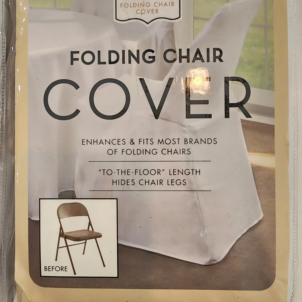 Folding Chair Cover - White